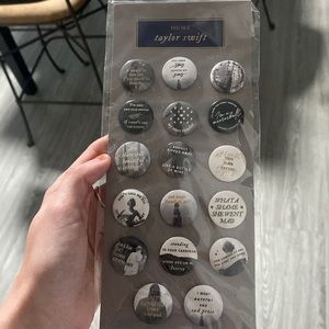 Folklore Taylor Swift holiday pin set — never opened!!!
